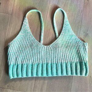 Free People Intimately Here All Day Brami Knit Crop Top size small